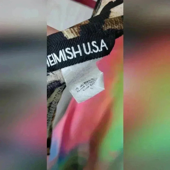 Hemish U.S.A boutique brand sleeves blouse with open back size large - Picture 4 of 4